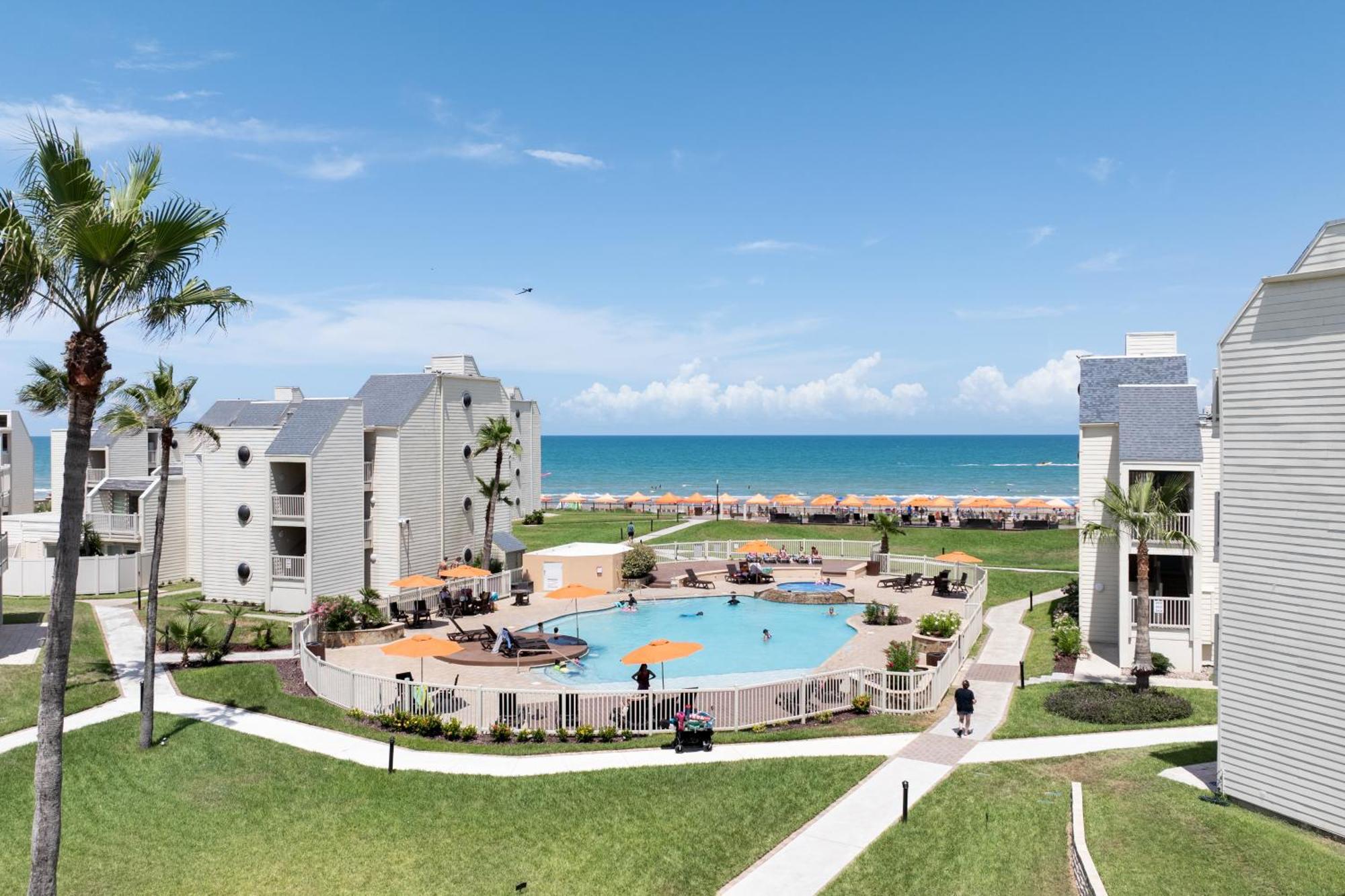 New Stunning Ocean-View Beachfront Resort, Heated Pool! South Padre Island Luaran gambar